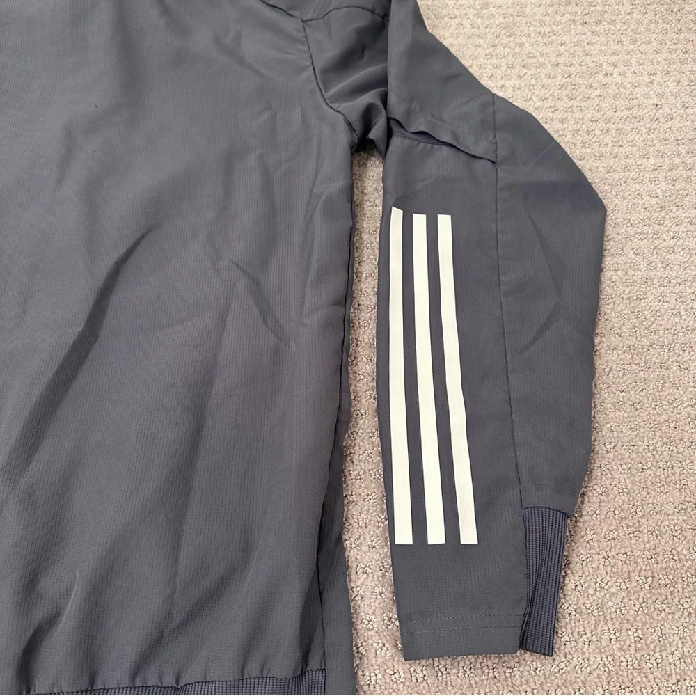 Adidas Aeroready Germany National Team Full-Zip Jacket, Gray and White, Small - Picture 10 of 12